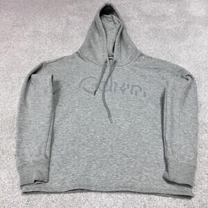 Calvin Klein Hoodie Women’s Gray Long Sleeve Pullover Size Medium